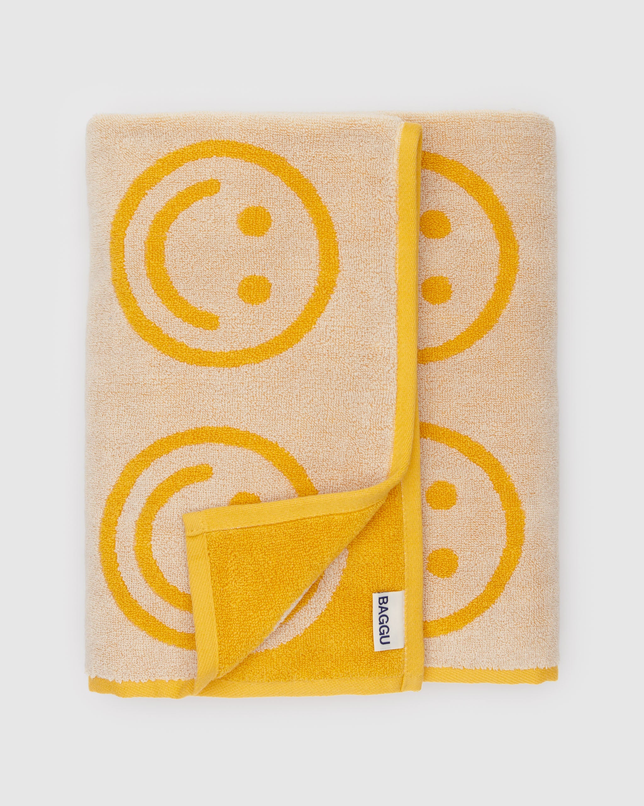 Happy Marigold Bath Towel | BAGGU | Towels