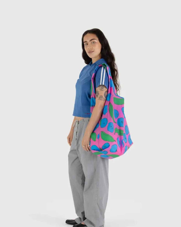 BAGGU | Pink Apples & Bananas Big BAGGU | Shopping Tote Bag