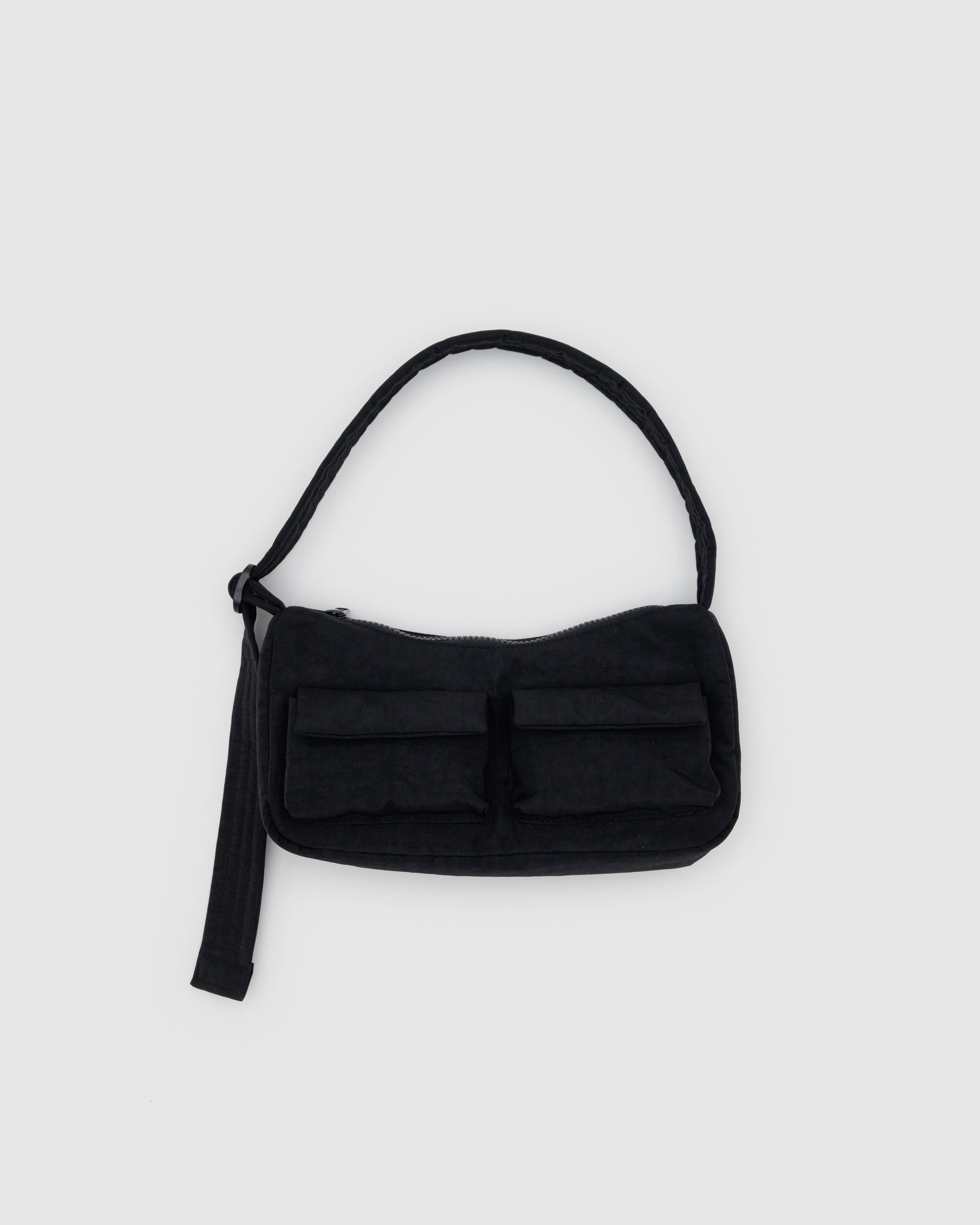 Black Cargo Shoulder Bag