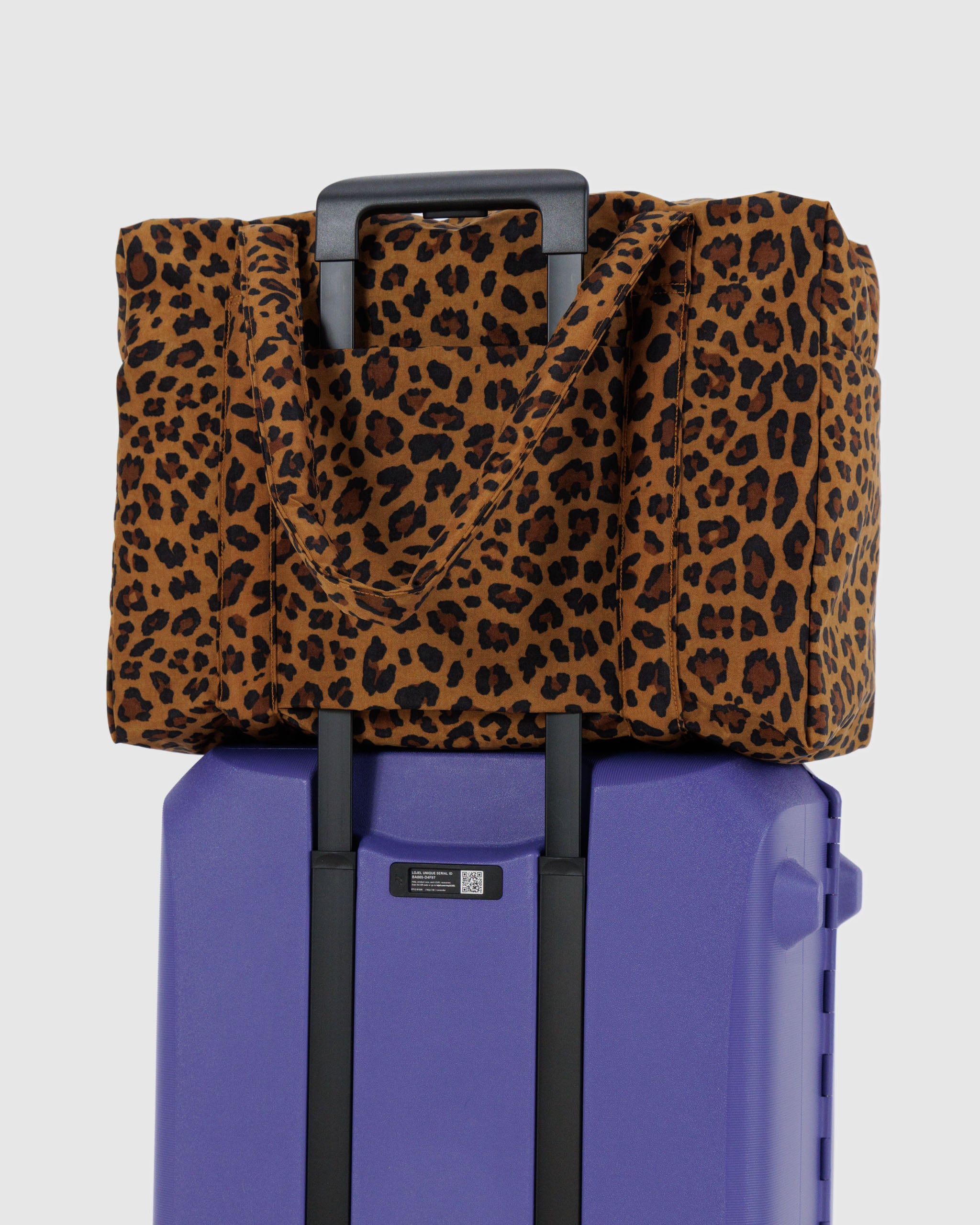 Leopard Prind Cloud Carry-on | BAGGU | Travel Bag