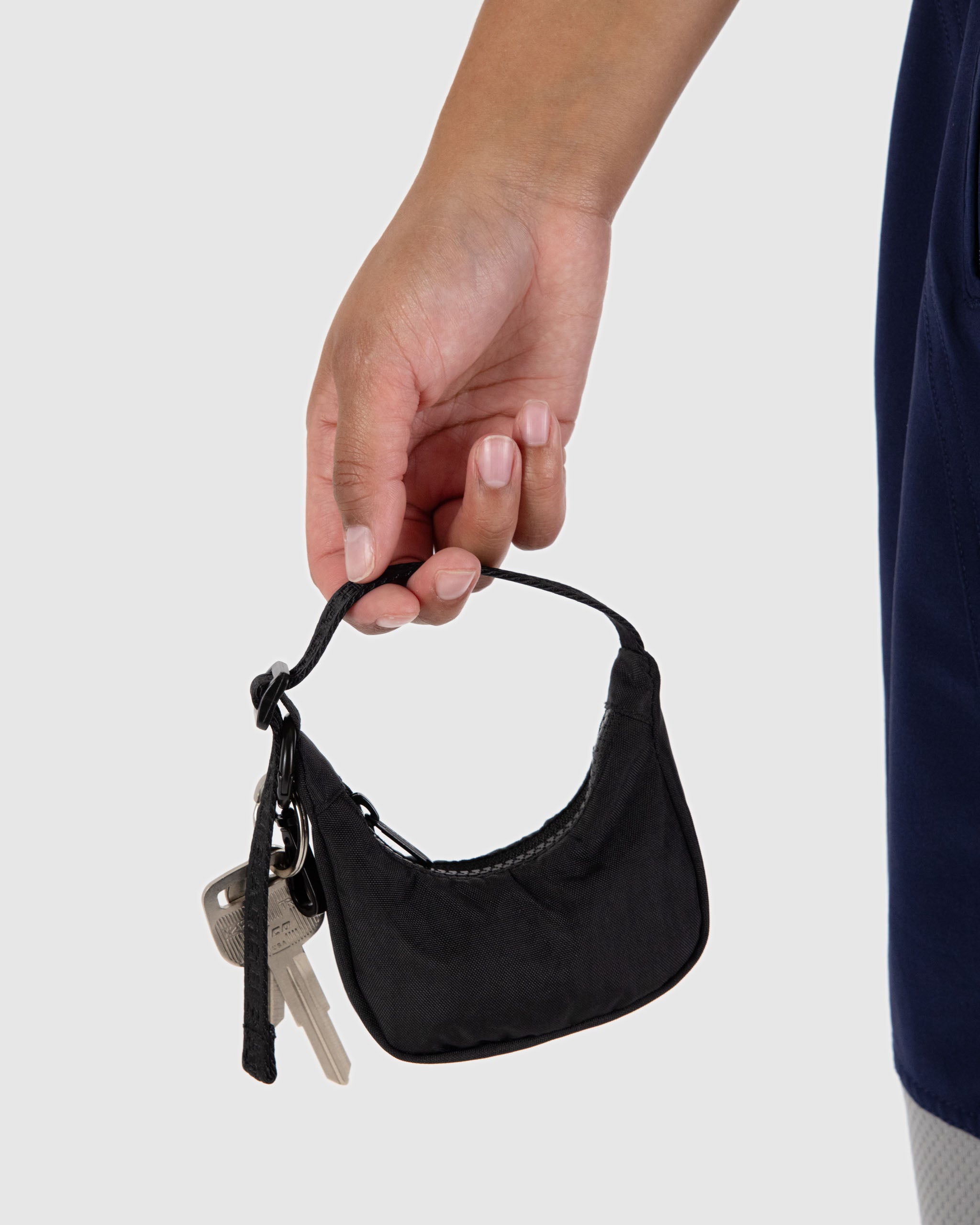 BAGGU Black Crescent Bag Charm