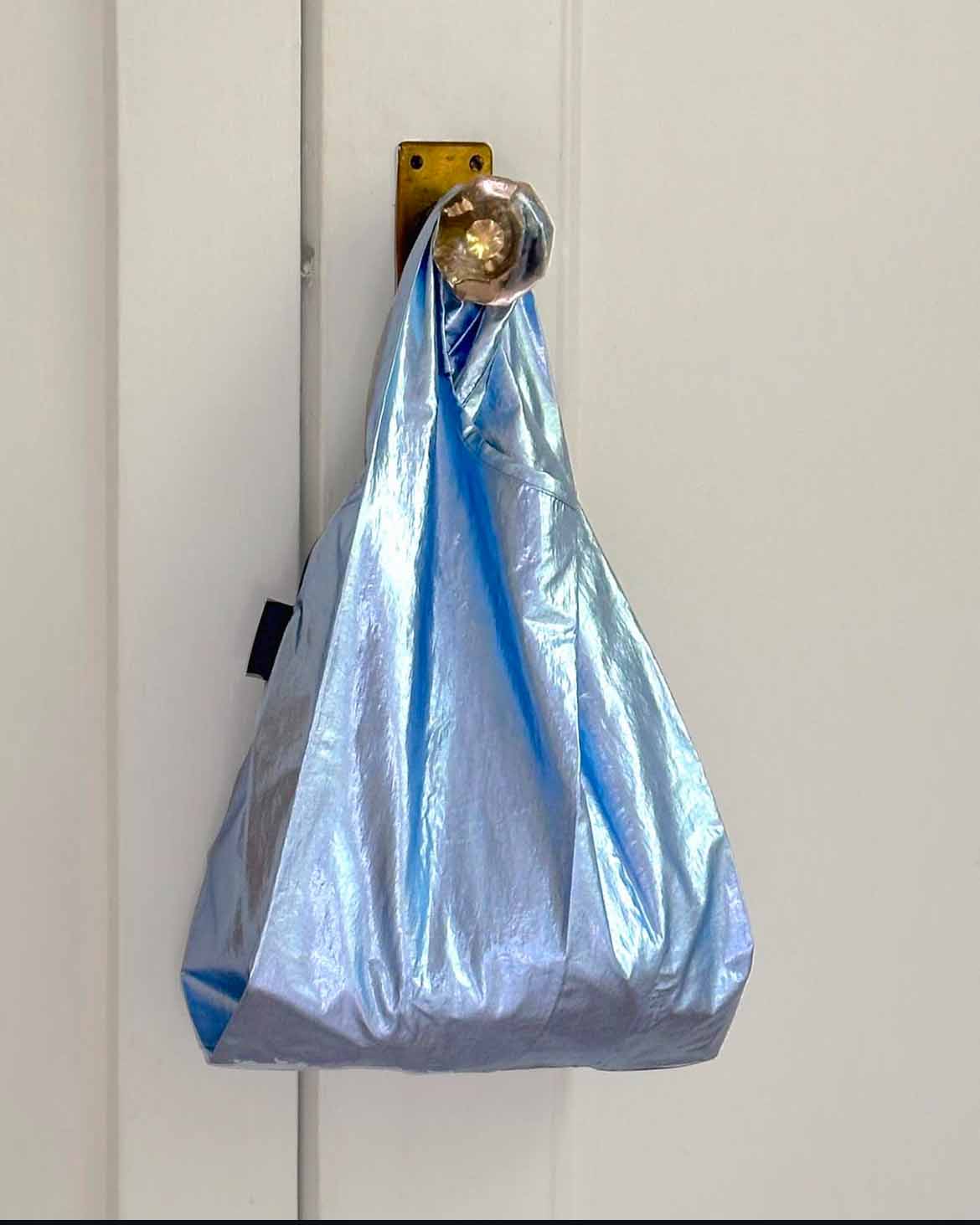 Metallic Light Blue Baby BAGGU