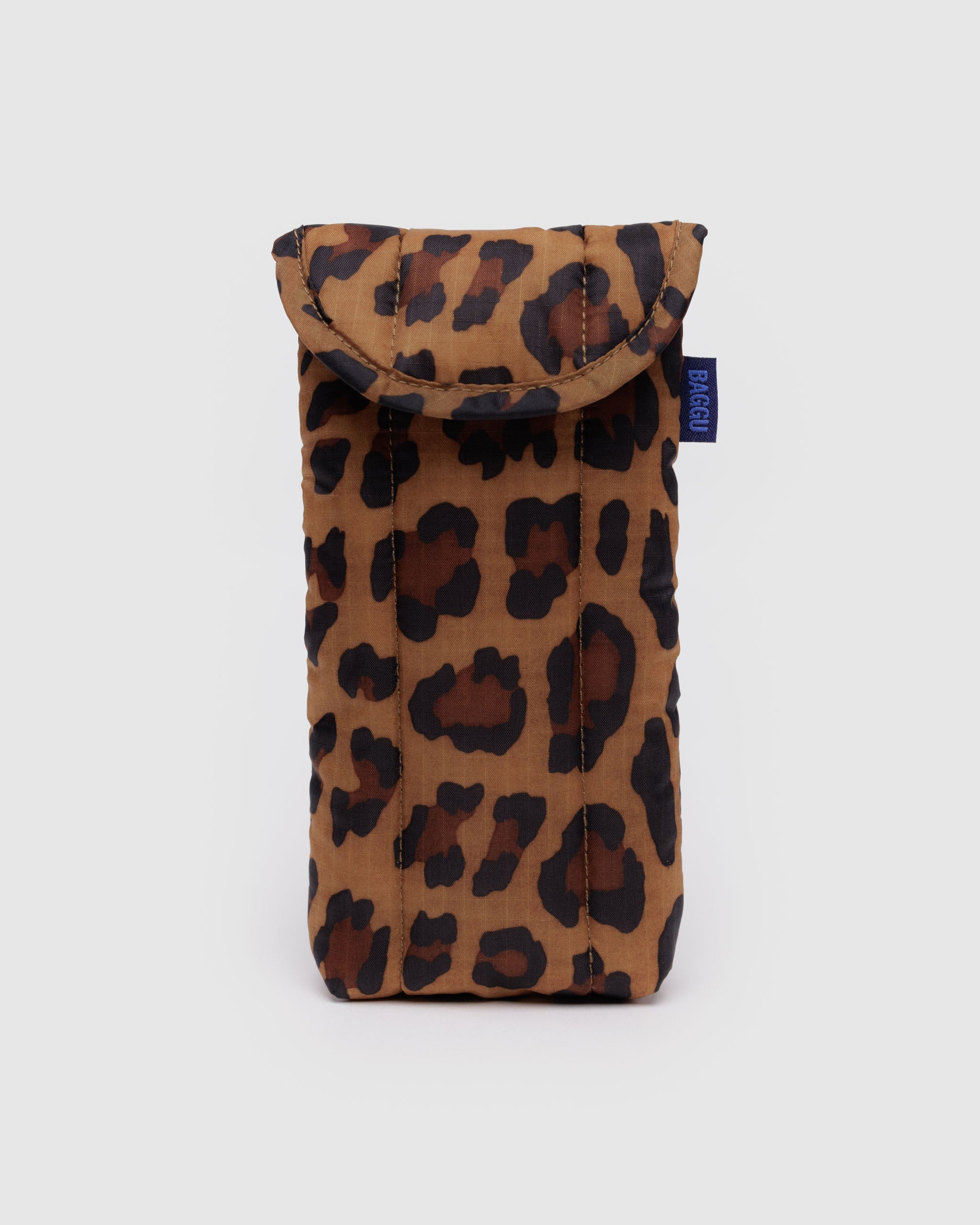 Leopard Print Puffy Glasses Sleeve | BAGGU | Glasses Sleeves & Cases