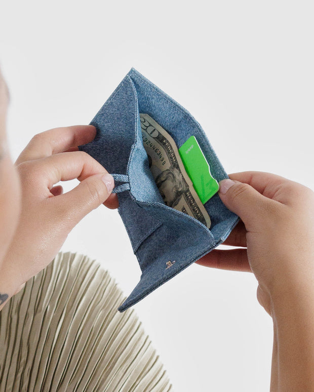 Digital Denim Snap Wallet