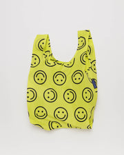 BAGGU | Yellow Happy Smiley Baby BAGGU | Shopping Tote Bag