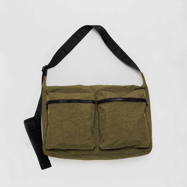 A Baggu Large Cargo Crossbody bag in Seaweed