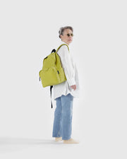 BAGGU | Lemongrass Large Recycled Nylon Backpack