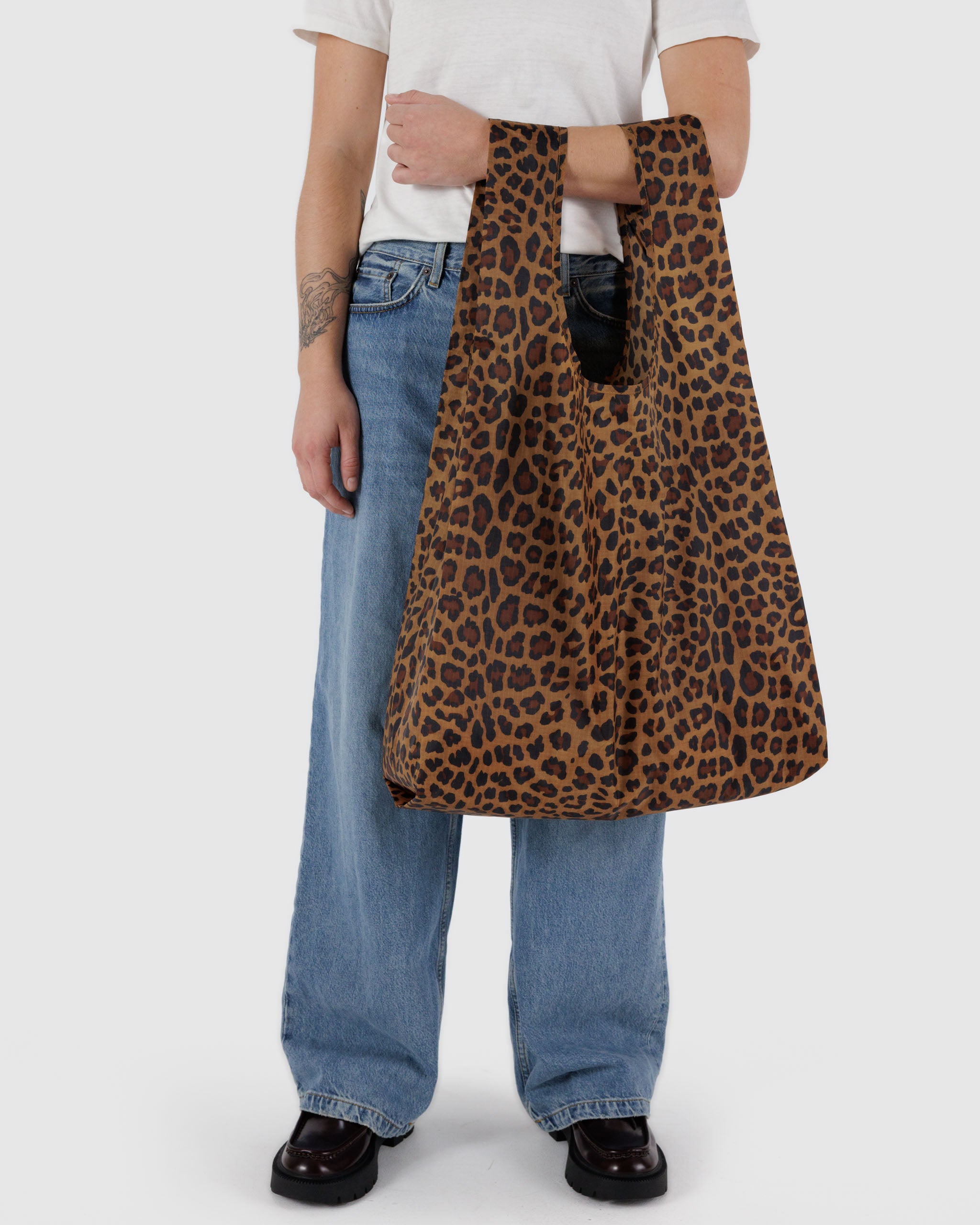 Leopard Print Big BAGGU | BAGGU | Shopping Tote Bag