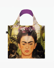 LOQI | Self Portrait with Hummingbird by FRIDA KAHLO Recycled Bag | Shopping Tote Bag