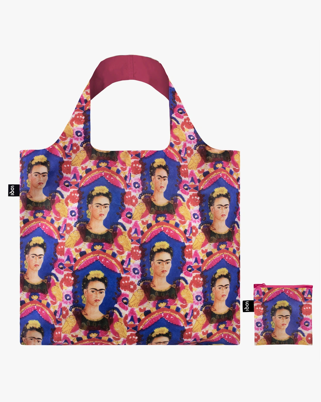 LOQI | The Frame by Frida Kahlo Recycled Bag | Shopping Tote Bag