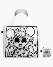 LOQI | Andy Mouse by KEITH HARING Reusable Bag | Shopping Tote Bag