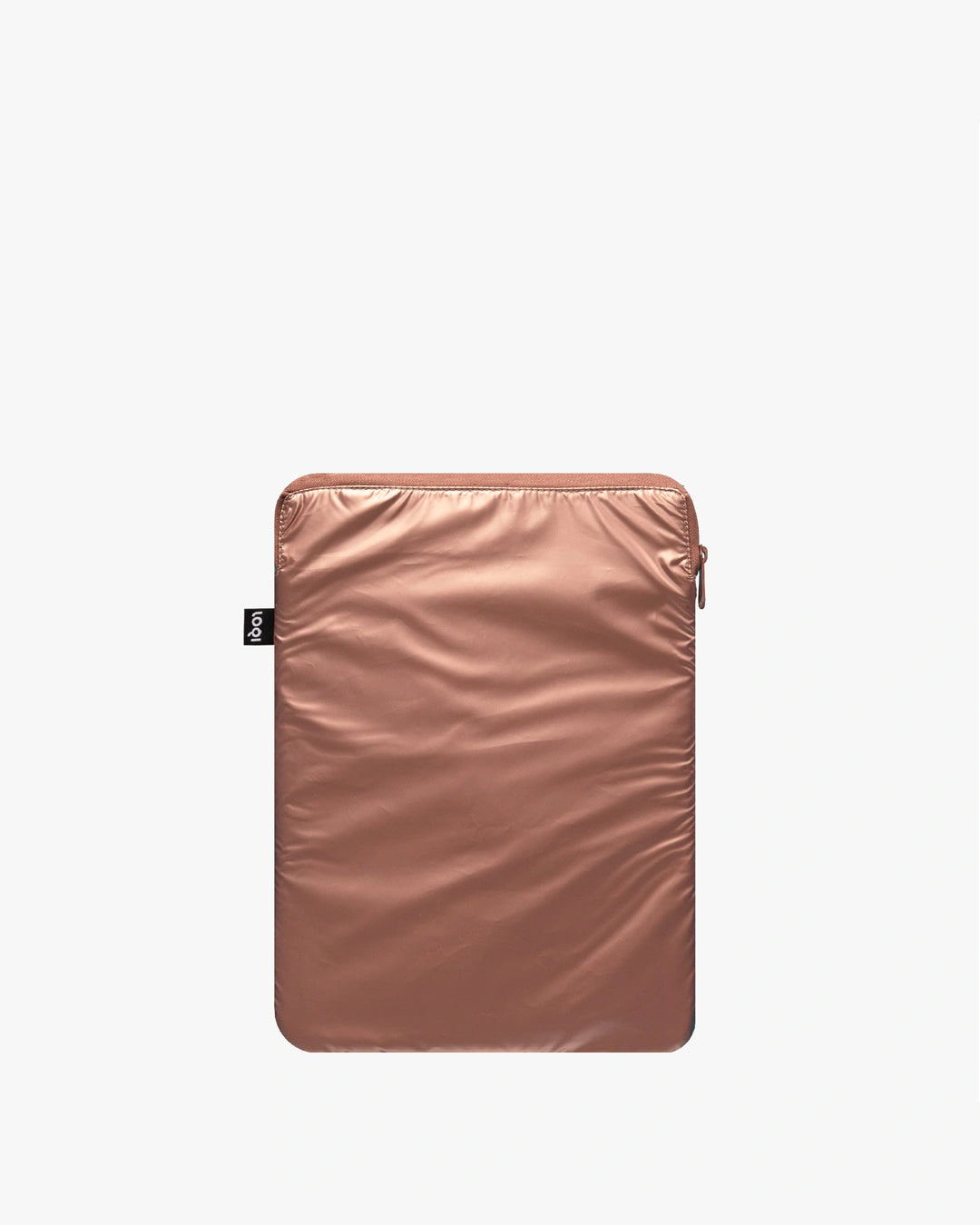 LOQI | Metallic Rose Gold Laptop Sleeve 26 x 36cm (10.2" × 14.1") | Laptop Sleeve