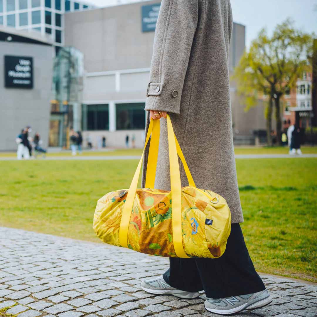 LOQI | Sunflowers by Vincent VAN GOGH Recycled Weekender Holdall Bag | Travel + Overnight Bag