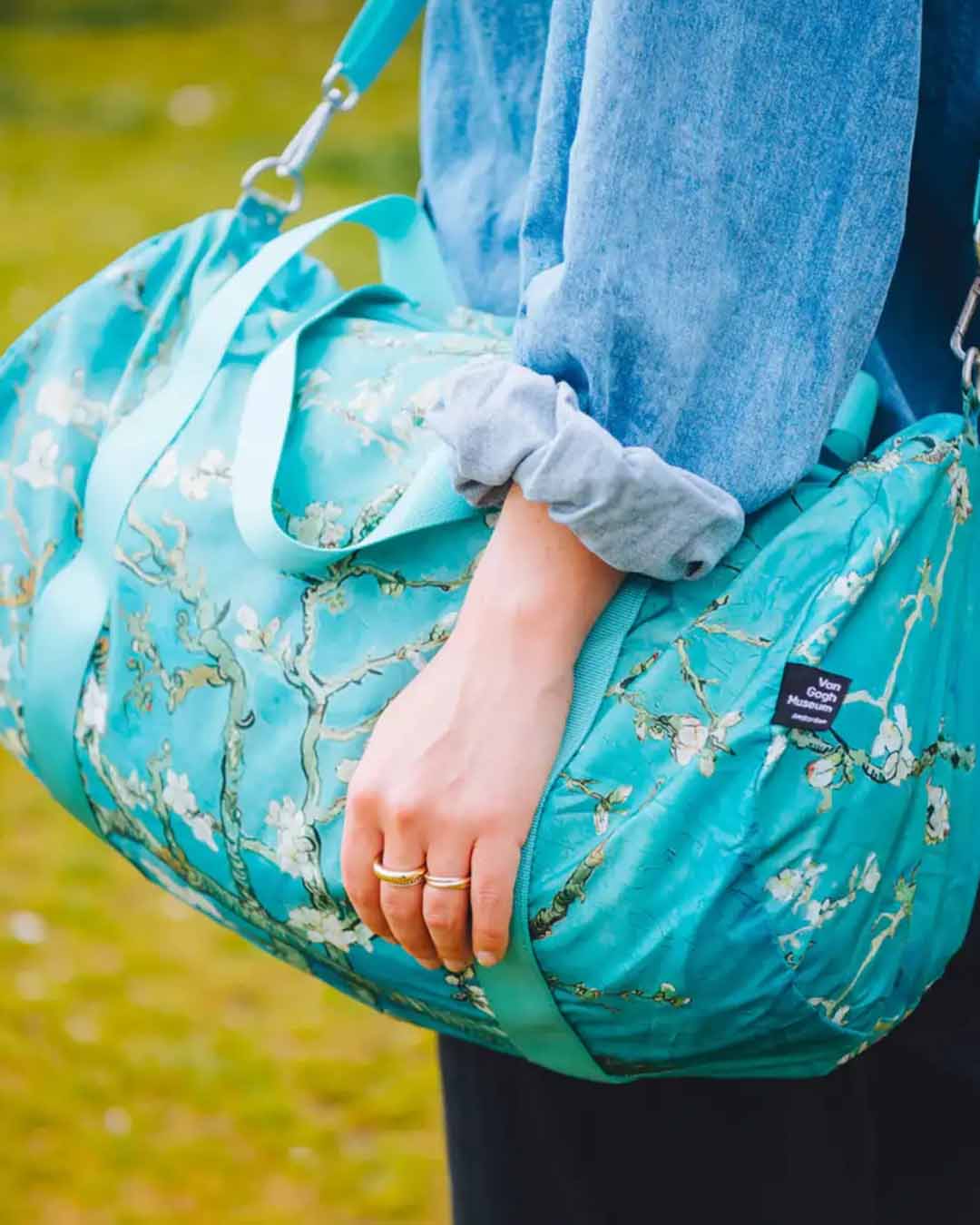 LOQI | Almond Blossom by VAN GOGH Recycled Weekender Bag | Travel + Overnight Bag