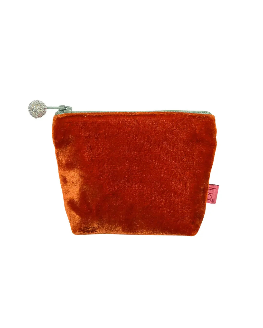 Lua Designs | Mini Velvet Purse - Orange