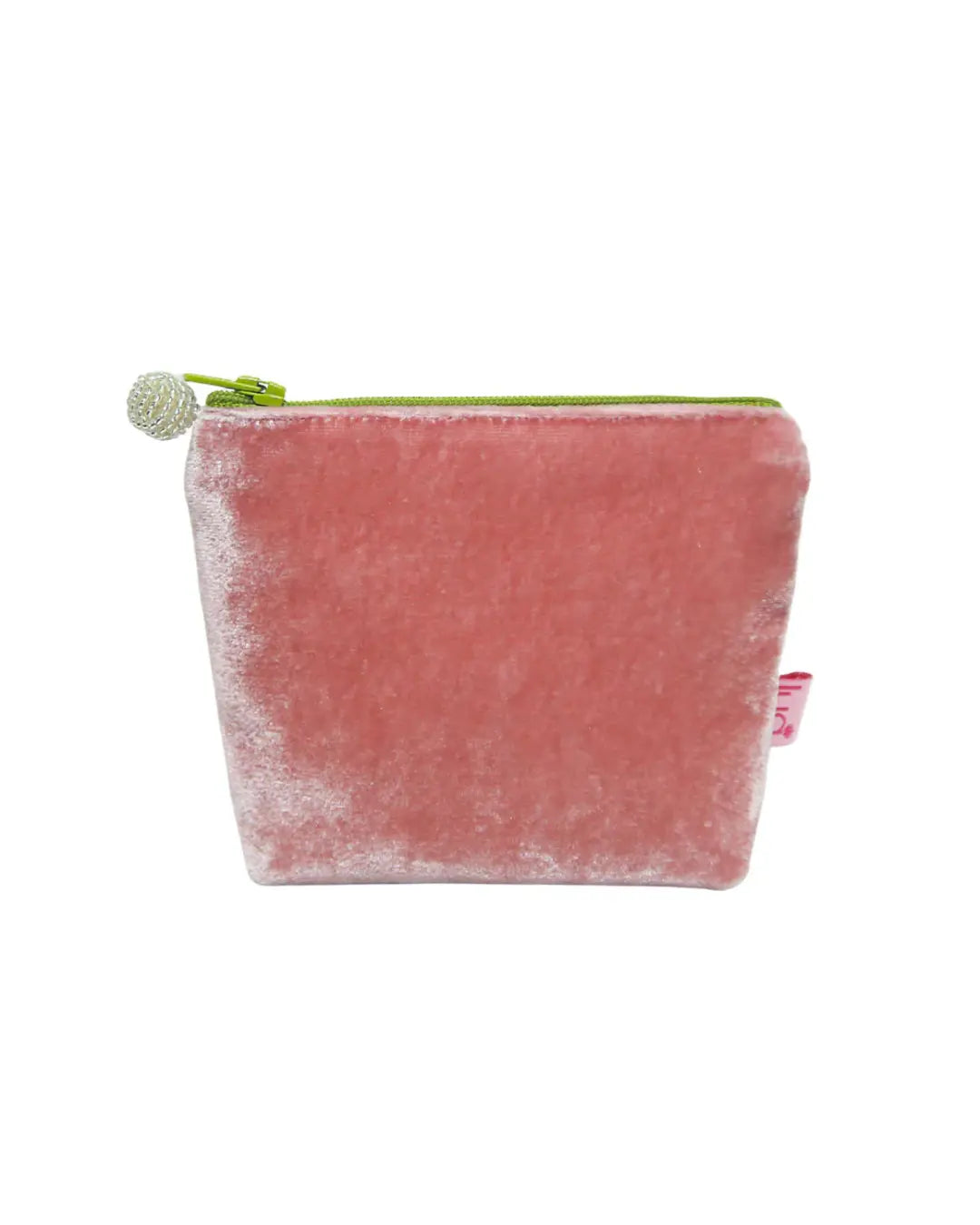 Lua Designs | Plain Mini Velvet Purse - Rosette Pink