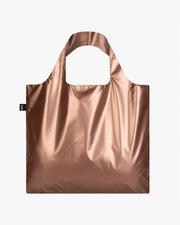 LOQI | Metallic Matt Rose Gold Reusable Bag | Shopping Tote Bag