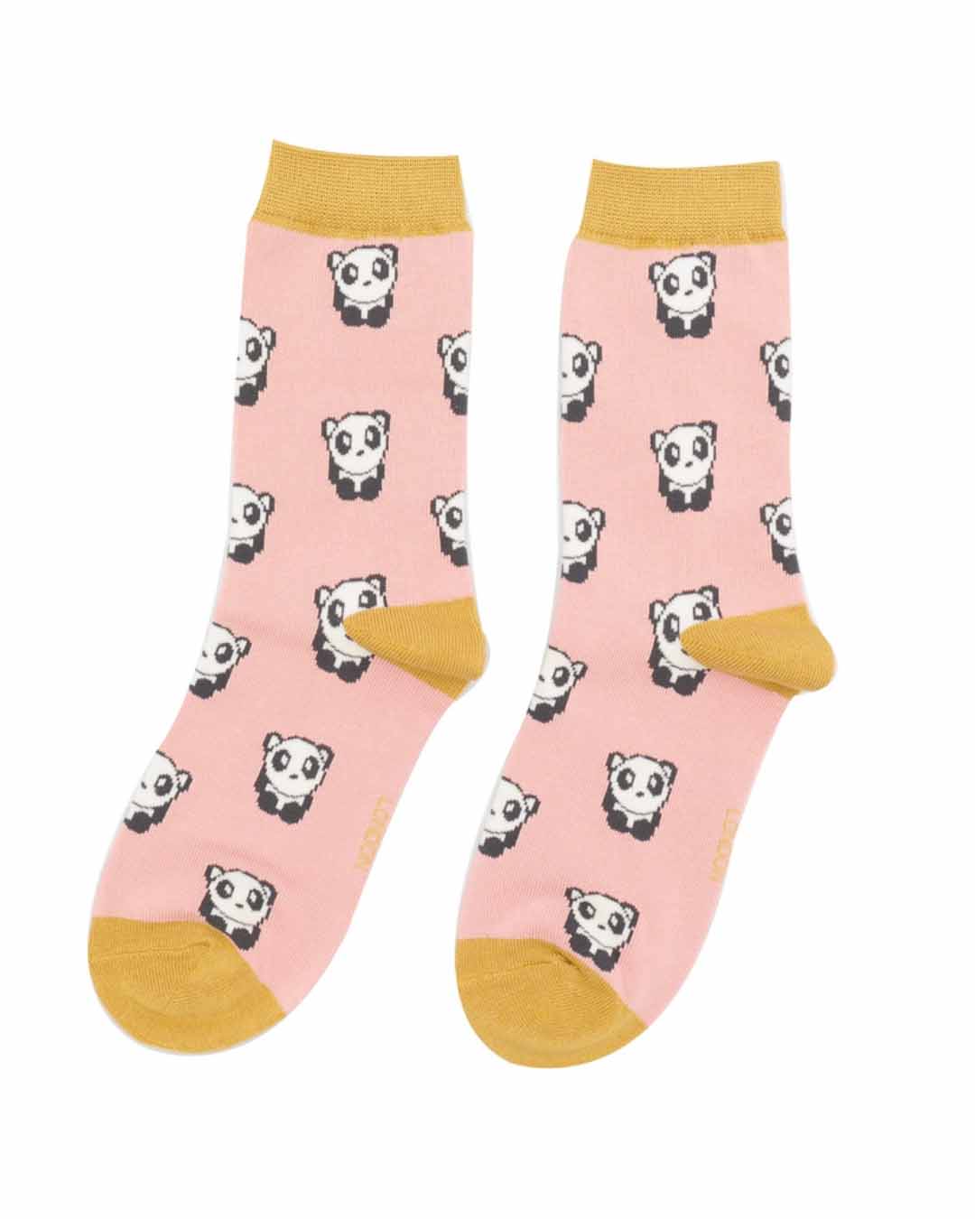 Pandas Women's Socks Pink | Miss Sparrow