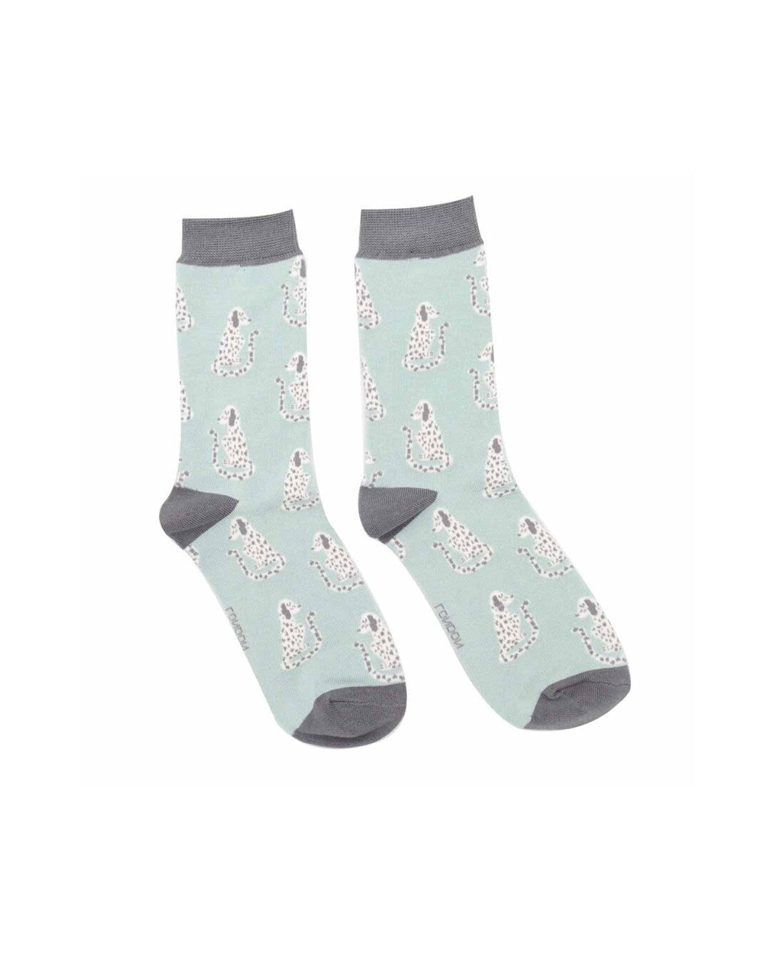 Sitting Dogs Duck Egg Blue Women's Socks | Miss Sparrow