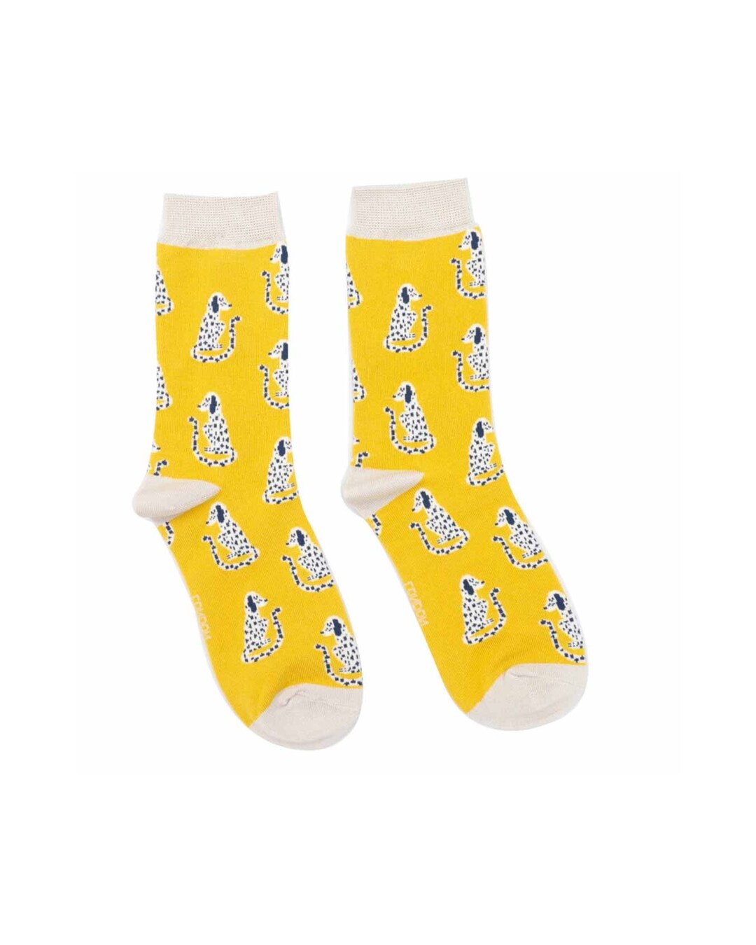 Sitting Dogs Yellow Women's Socks | Miss Sparrow