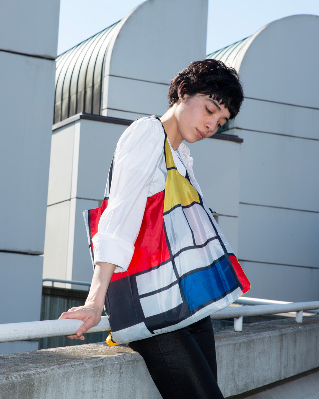 LOQI | Composition by Mondrian Recycled Bag | Shopping Tote Bag