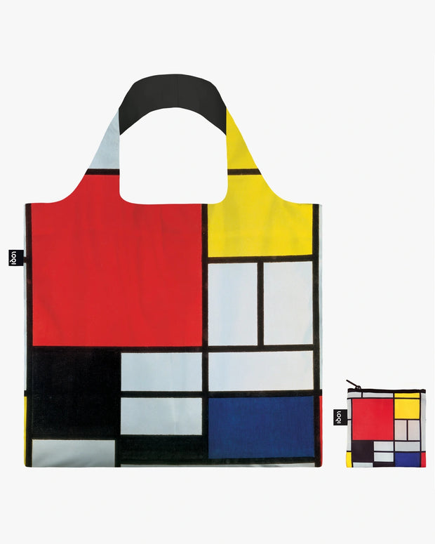 LOQI | Composition by Mondrian Recycled Bag | Shopping Tote Bag