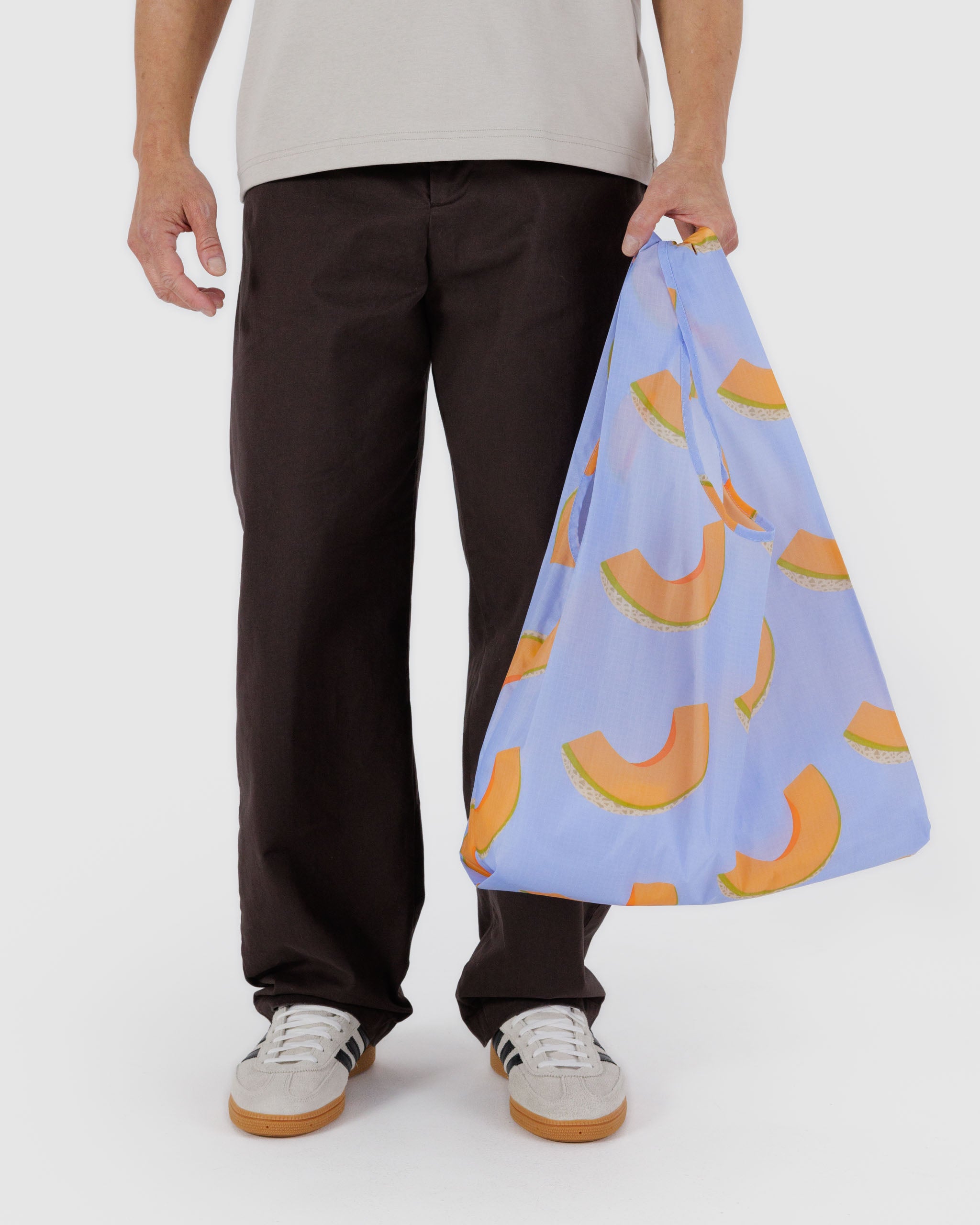 Cantaloupe Blue Standard Baggu | BAGGU | Shopping Tote Bag