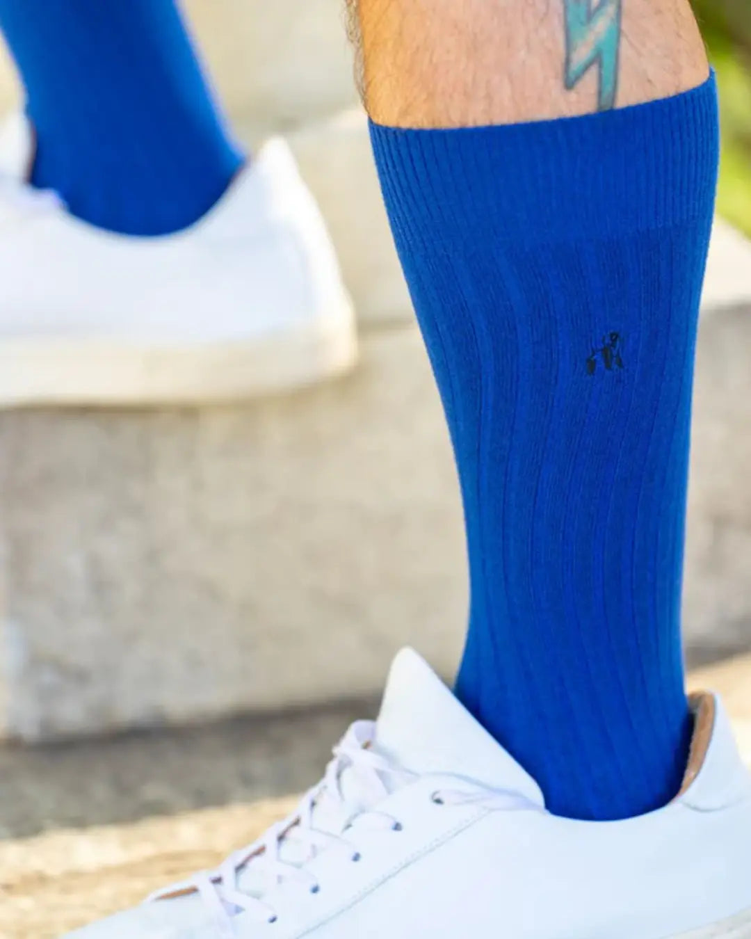 Swole Panda | Men's Royal Blue Bamboo Socks