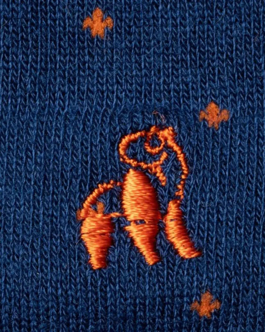 Swole Panda | Men's Spotted Orange Bamboo Socks