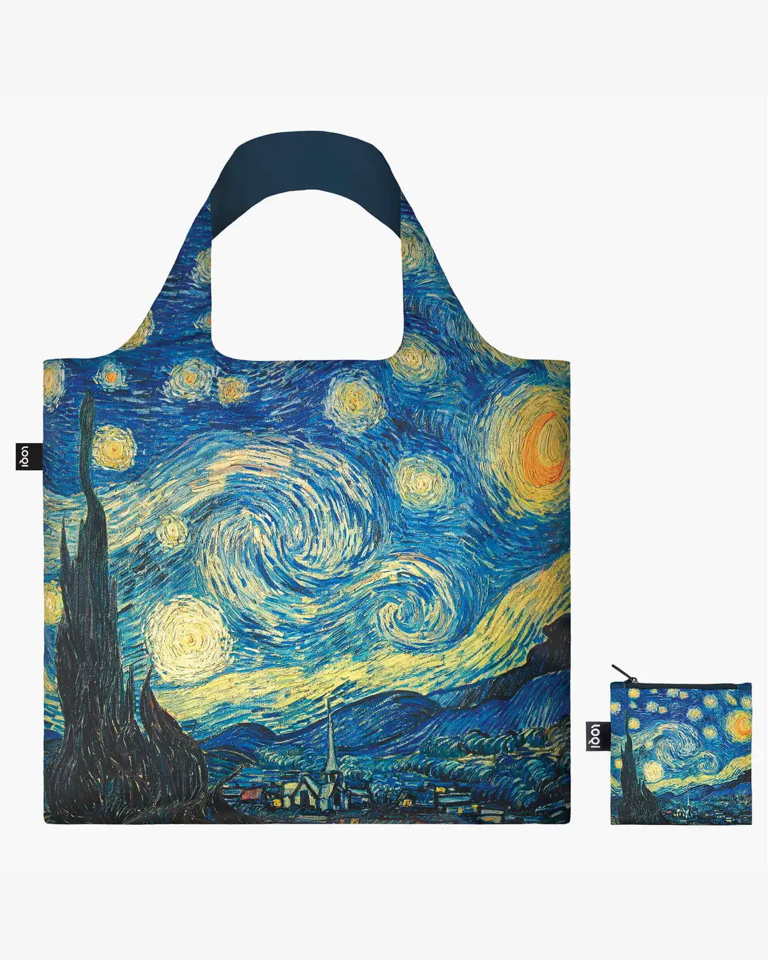 LOQI | The Starry Night by Vincent VAN GOGH Recycled Bag | Shopping Tote Bag