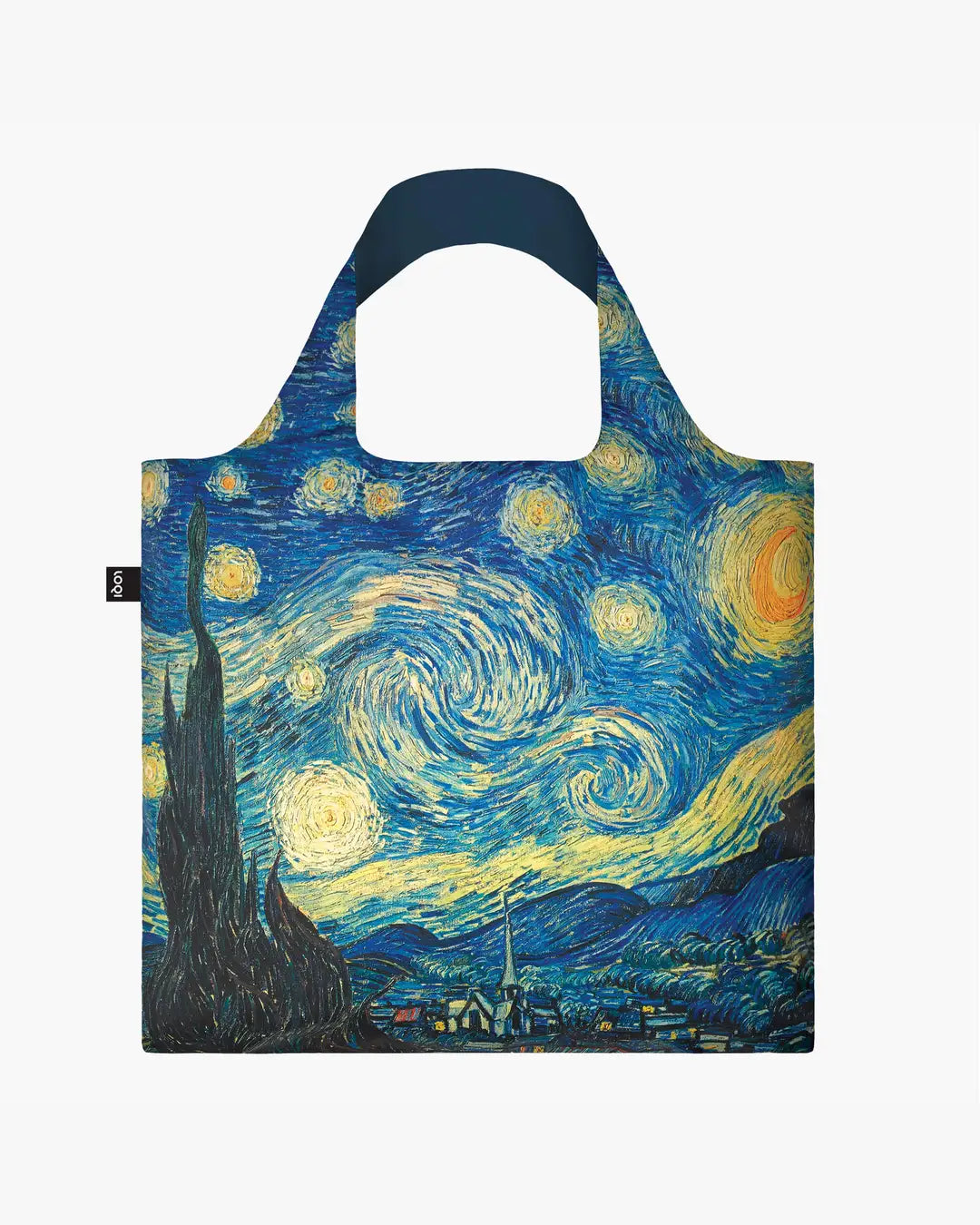 LOQI | The Starry Night by Vincent VAN GOGH Recycled Bag | Shopping Tote Bag