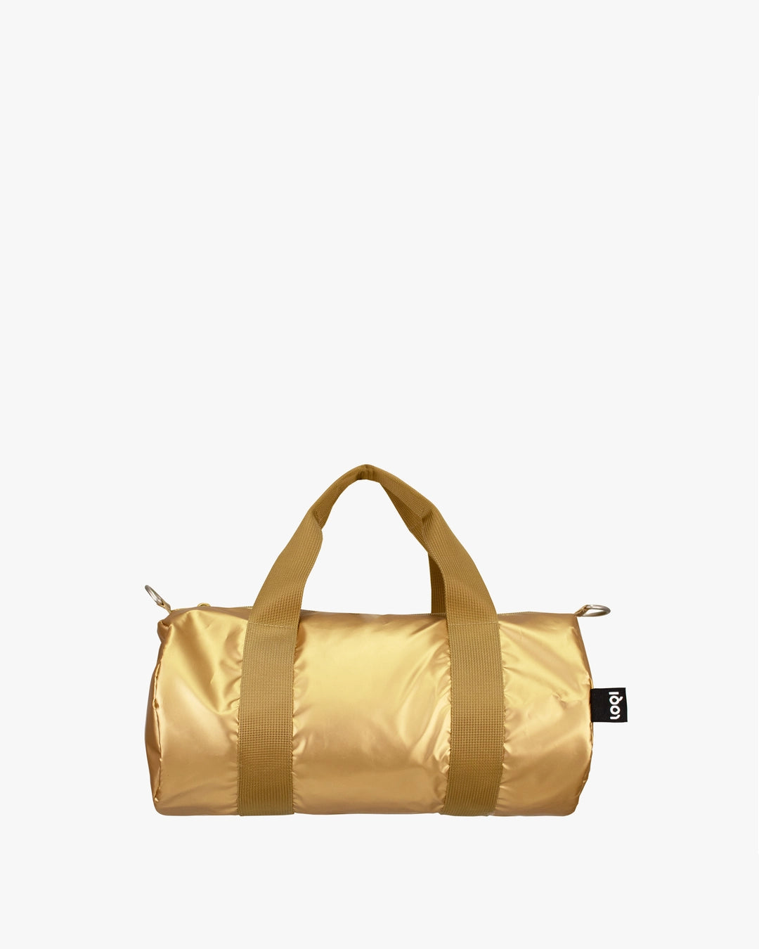 LOQI | Metallic Matt Gold Mini Weekender Bag | Crossbody Bag