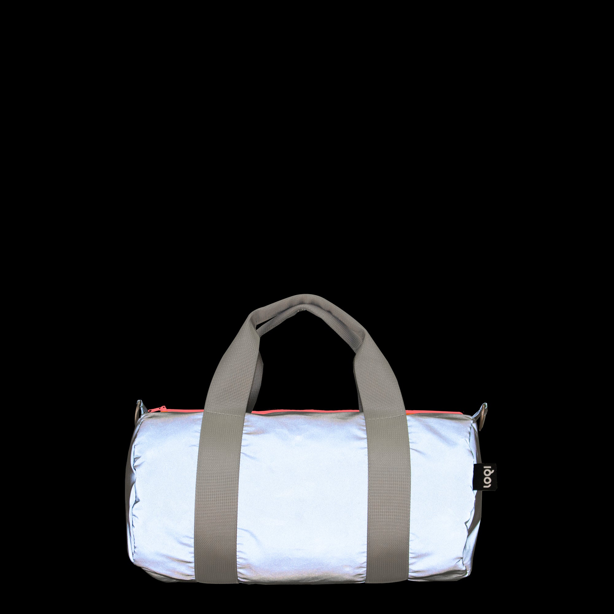 LOQI | REFLECTIVE Neon Dark Orange Mini Weekender Bag | Mini Weekender Bag