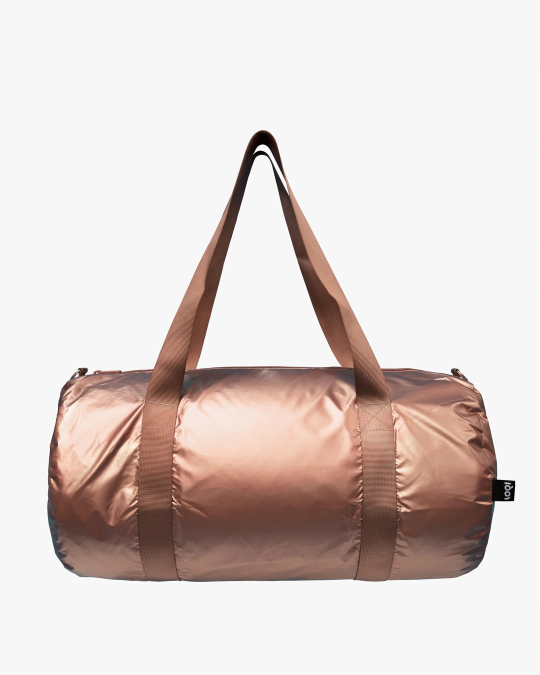 LOQI | Metallic Matt Rose Gold Weekender Bag | Travel + Overnight Bag