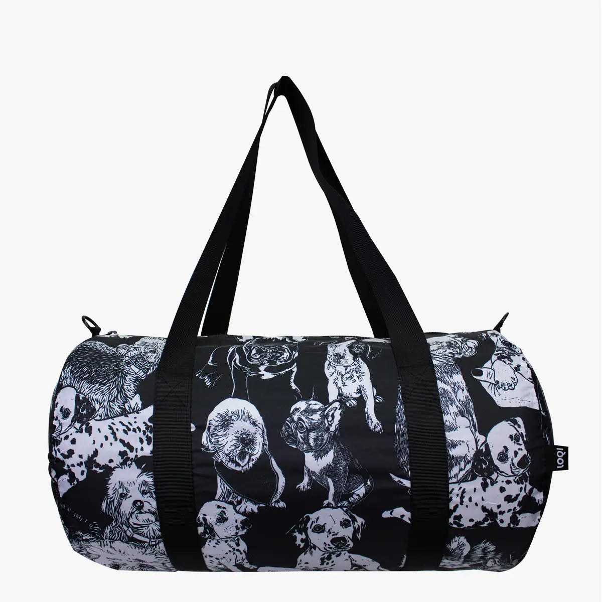 LOQI | Dogs by Red POPPY BEE Recycled Weekender Holdall Bag | Travel + Overnight Bag