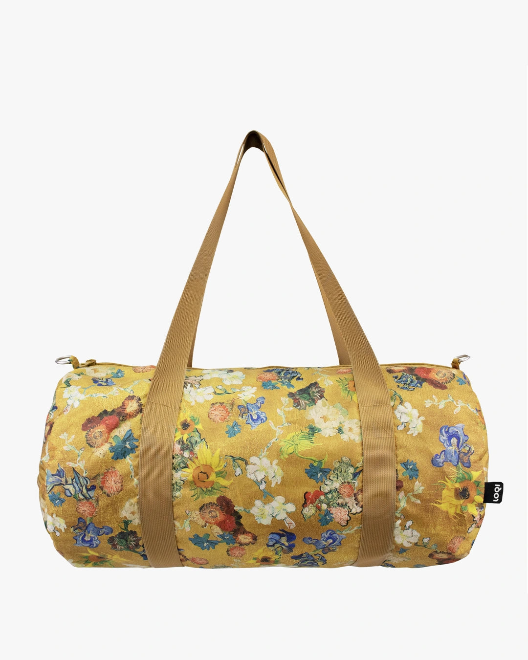 LOQI | Bouquet Flower Pattern VAN GOGH MUSEUM Recycled Weekender Bag | Travel + Overnight Bag