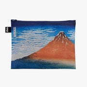 Fuji + The Wave by Katsushika Hokusai | Recycled Zip Pockets | LOQI