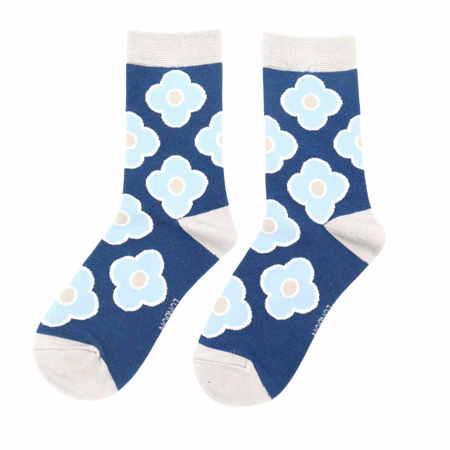 Retro Flowers (Various Colours) | Women's Socks | Miss Sparrow