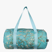 An Almond Blossom by Vincent Van Gogh x LOQI weekender bag. The colour is light blue with Van Gogh's blossom art work. 